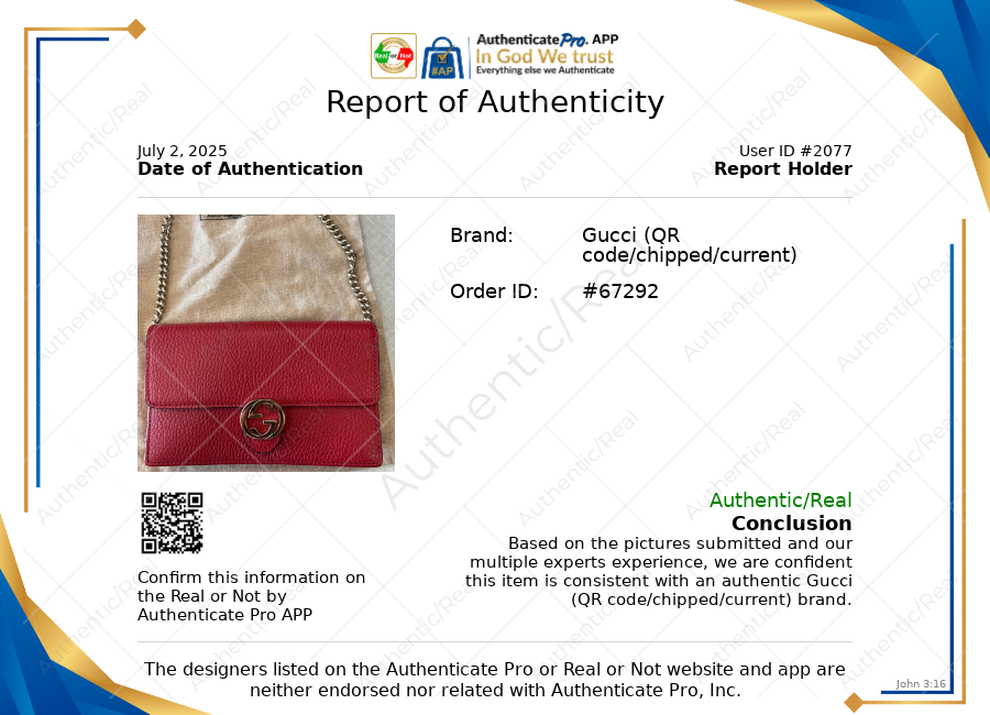 Wallet Luxury Designer By Gucci, Size: Small