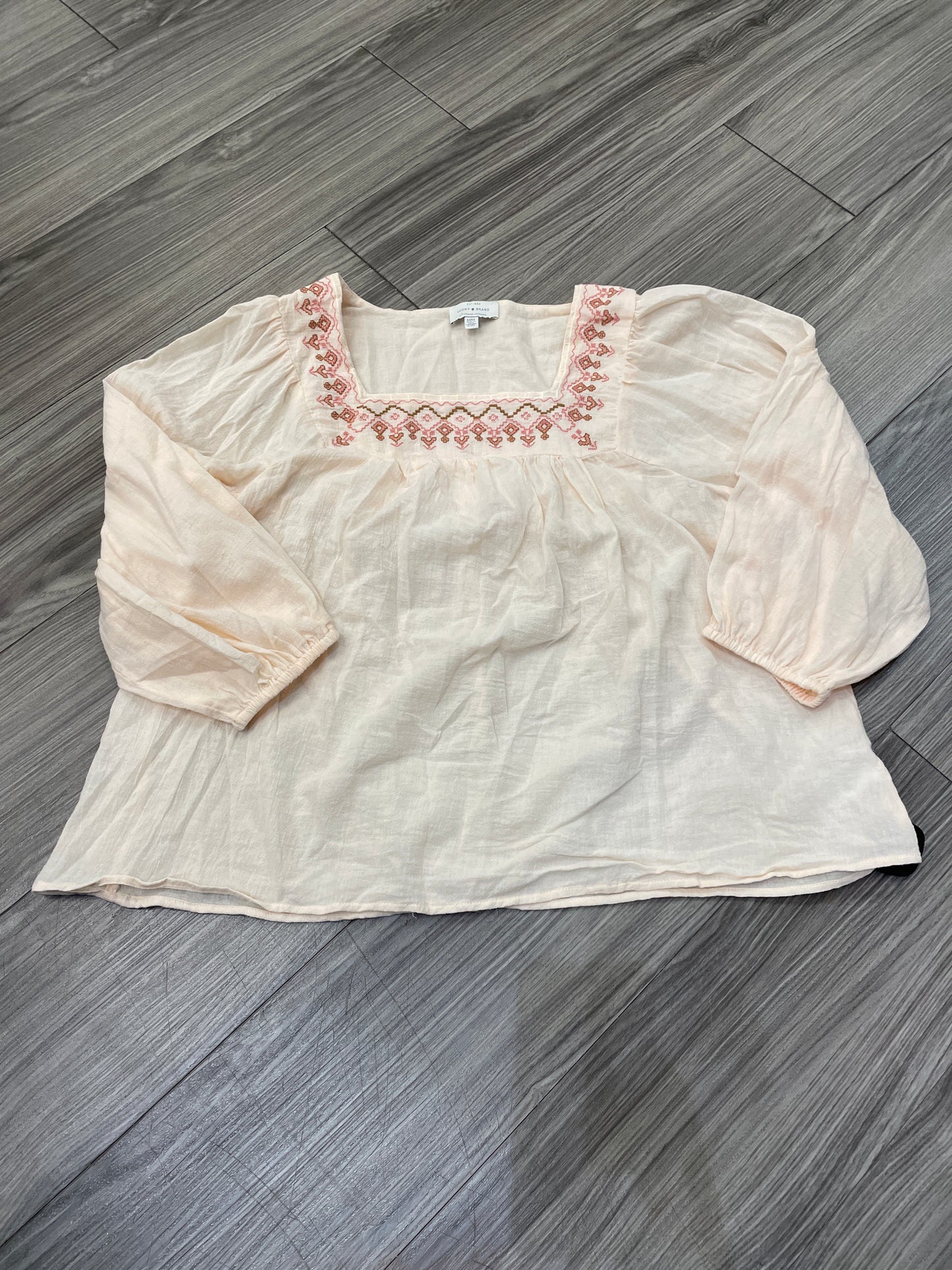 Top 3/4 Sleeve By Lucky Brand Size: M