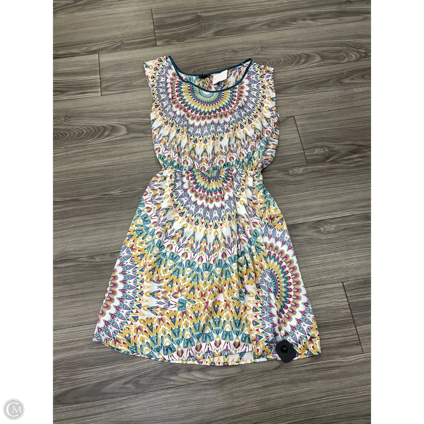 Dress Casual Midi By Allen B In Multi-colored, Size: M