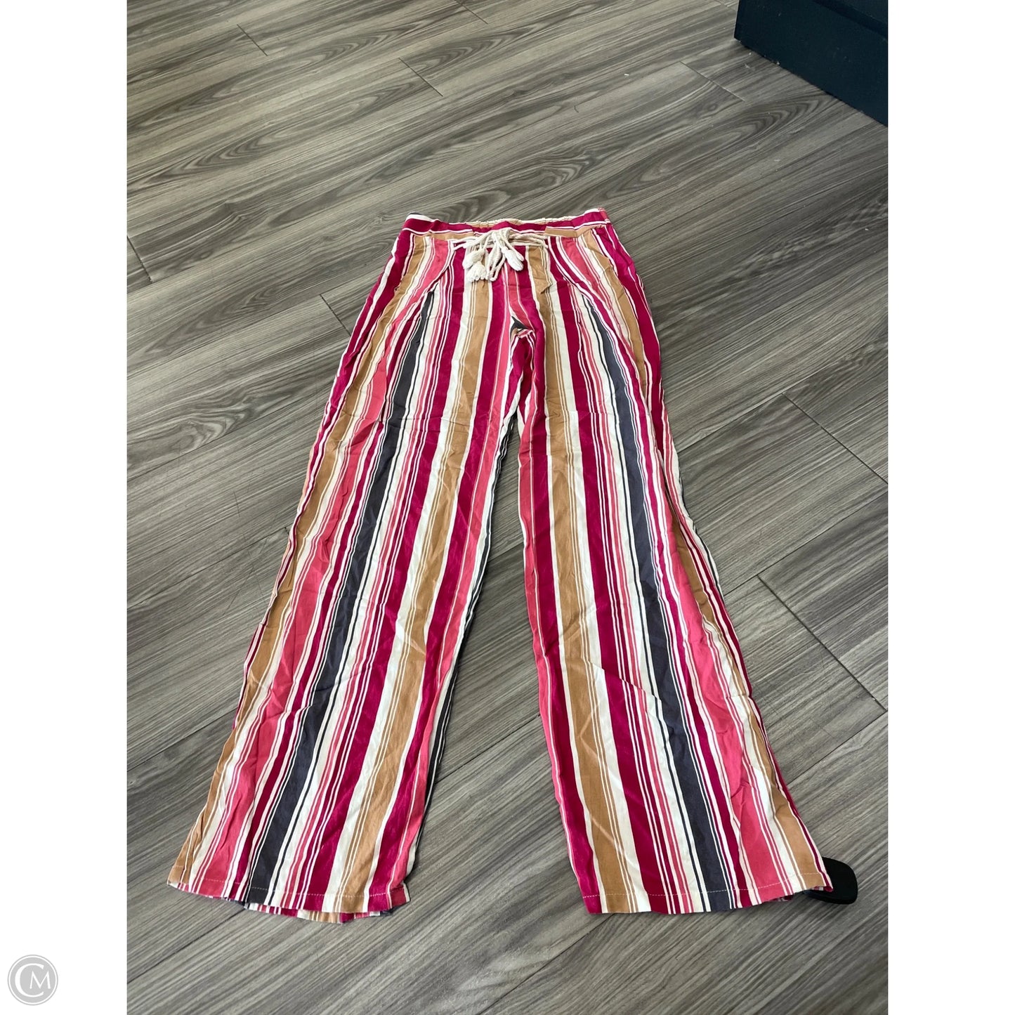 Pants Wide Leg By Bebop In Striped Pattern, Size: S