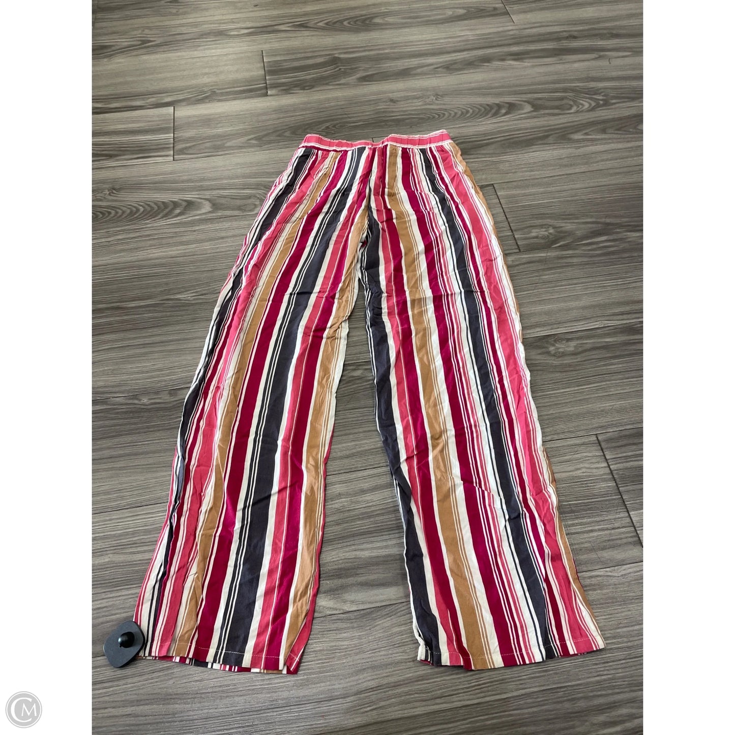 Pants Wide Leg By Bebop In Striped Pattern, Size: S
