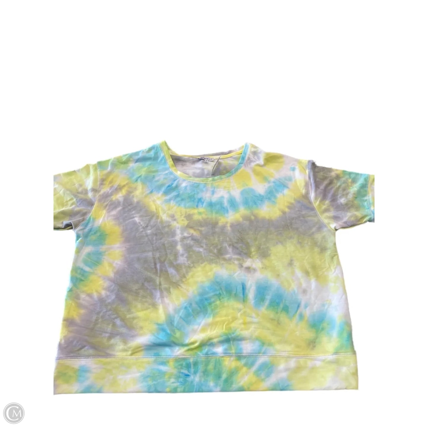 Top Short Sleeve By Cme In Tie Dye Print, Size: 1x