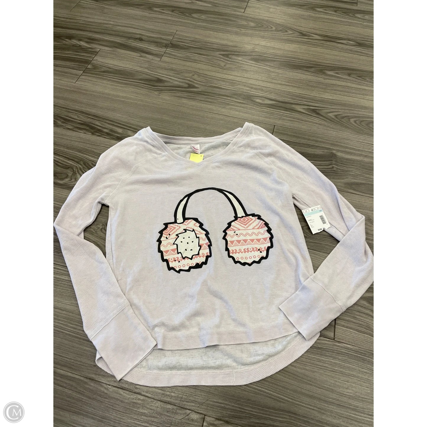 Top Long Sleeve By Bongo In Purple, Size: Xl