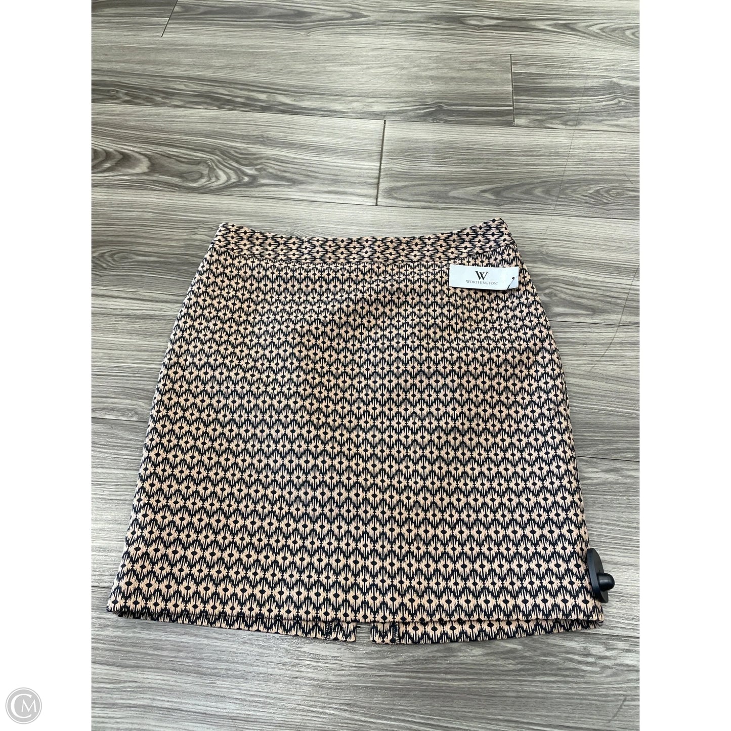 Skirt Midi By Worthington In Black & Tan, Size: 6