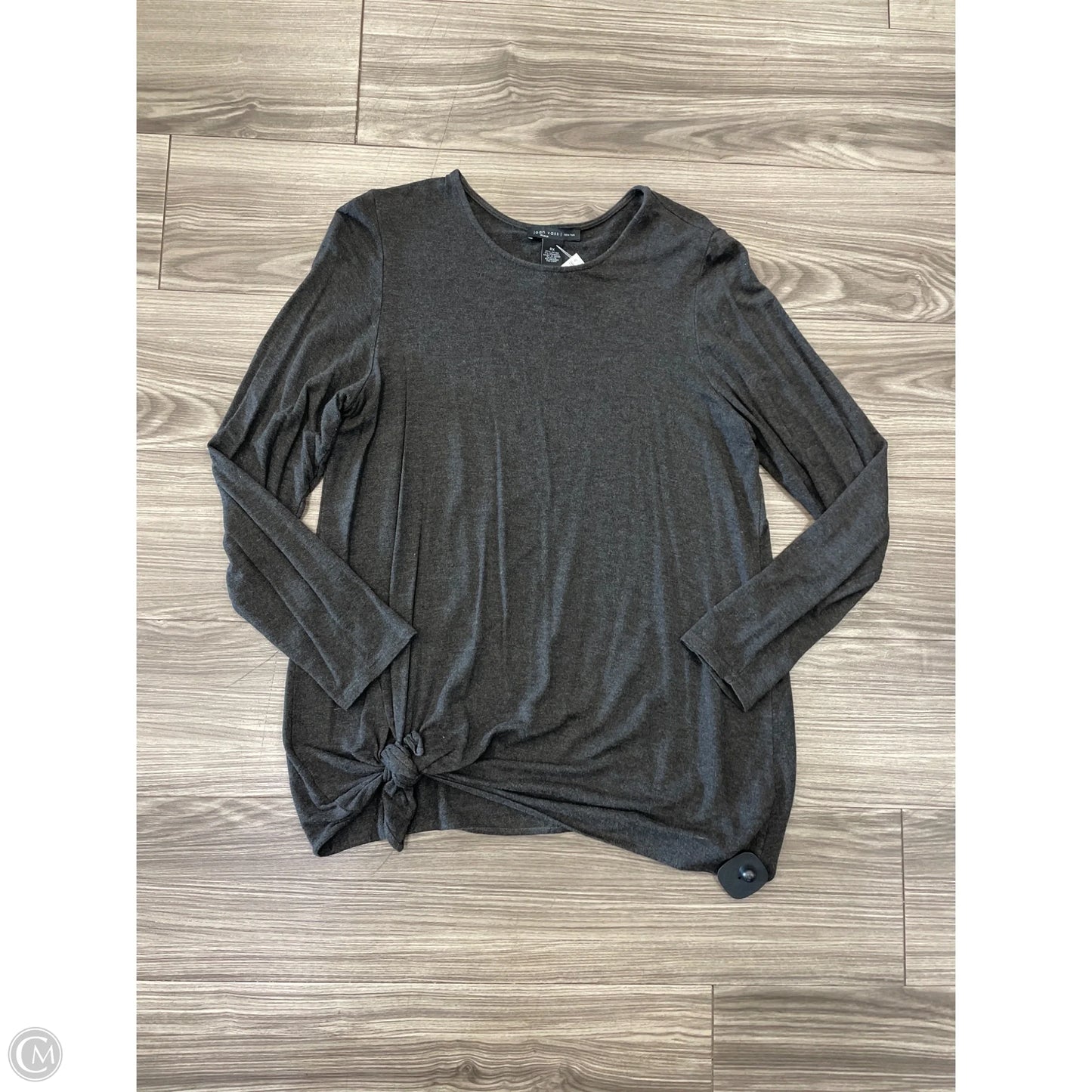 Top Long Sleeve By Joan Vass In Black, Size: 0x