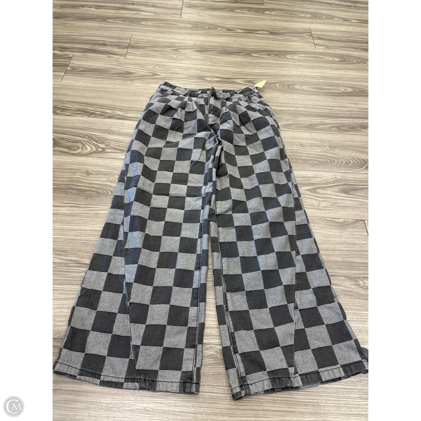 Jeans Wide Leg By Clothes Mentor In Checkered Pattern, Size: 6