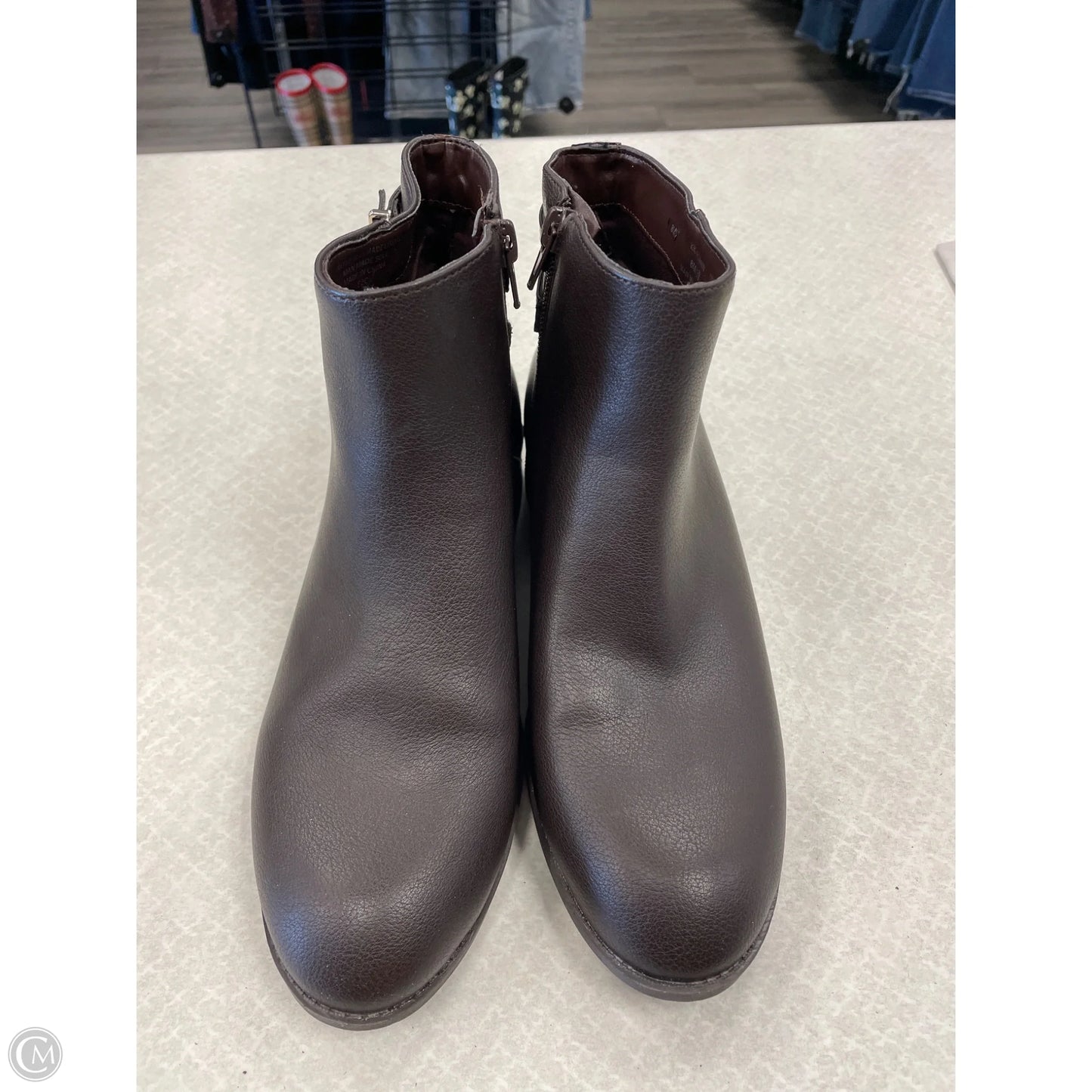 Boots Ankle Heels By Kelly And Katie In Brown, Size: 8