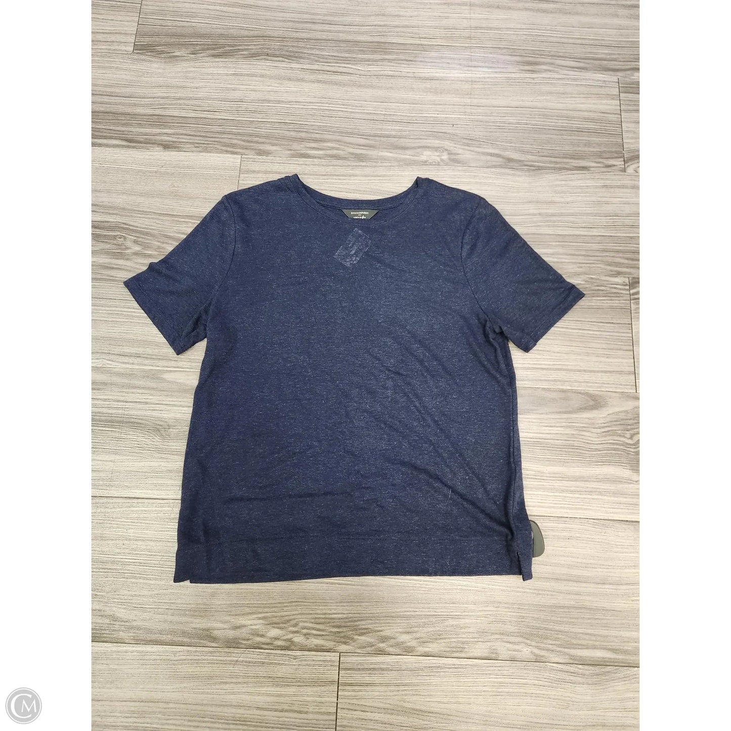 Top Short Sleeve Basic By Banana Republic In Blue, Size: M