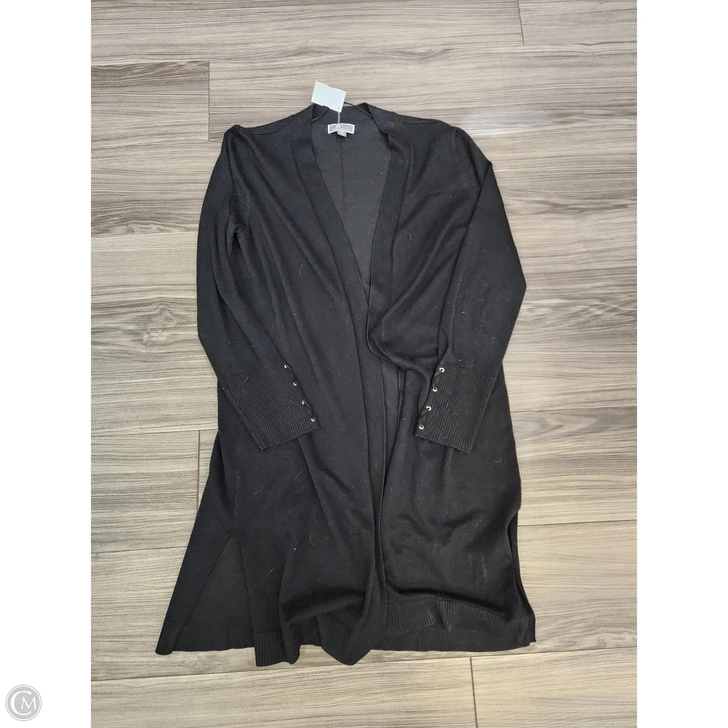 Cardigan By Jm Collections In Black, Size: M