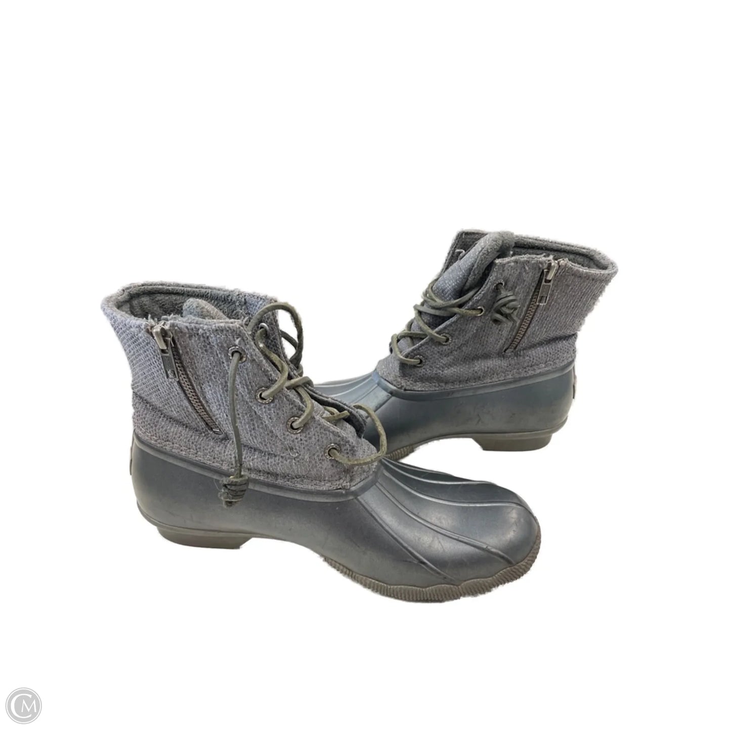 Boots Ankle Flats By Sperry In Grey, Size: 9