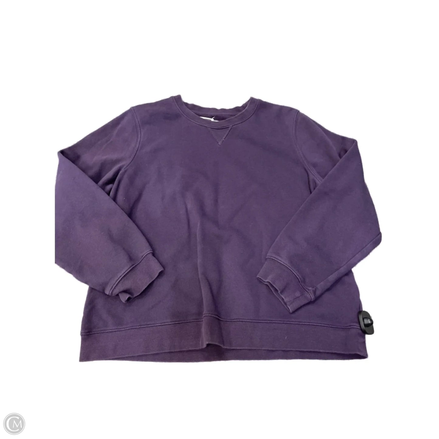 Sweatshirt Crewneck By Sjb Active In Purple, Size: L