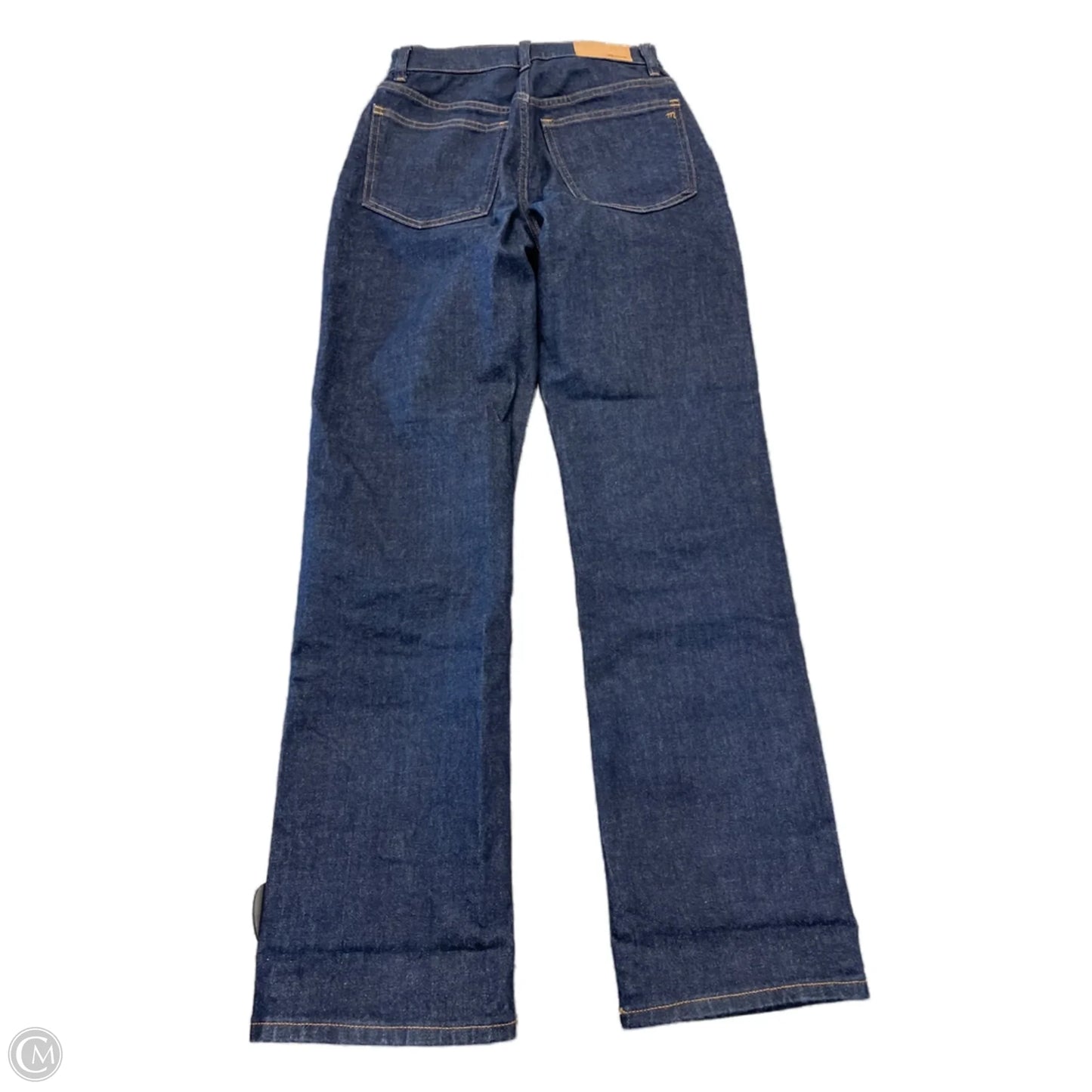 Jeans Straight By Madewell In Blue Denim, Size: 0