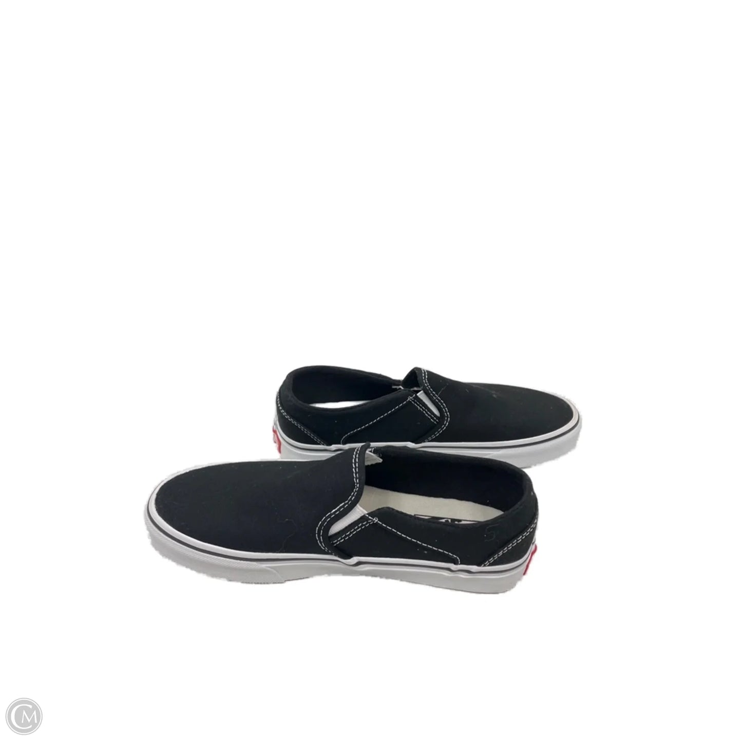 Shoes Flats By Vans In Black, Size: 8