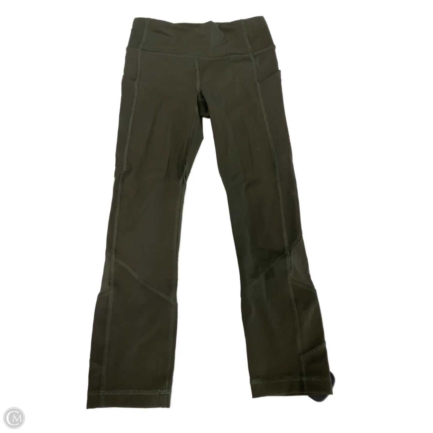 Athletic Capris By Lululemon In Green, Size: 2