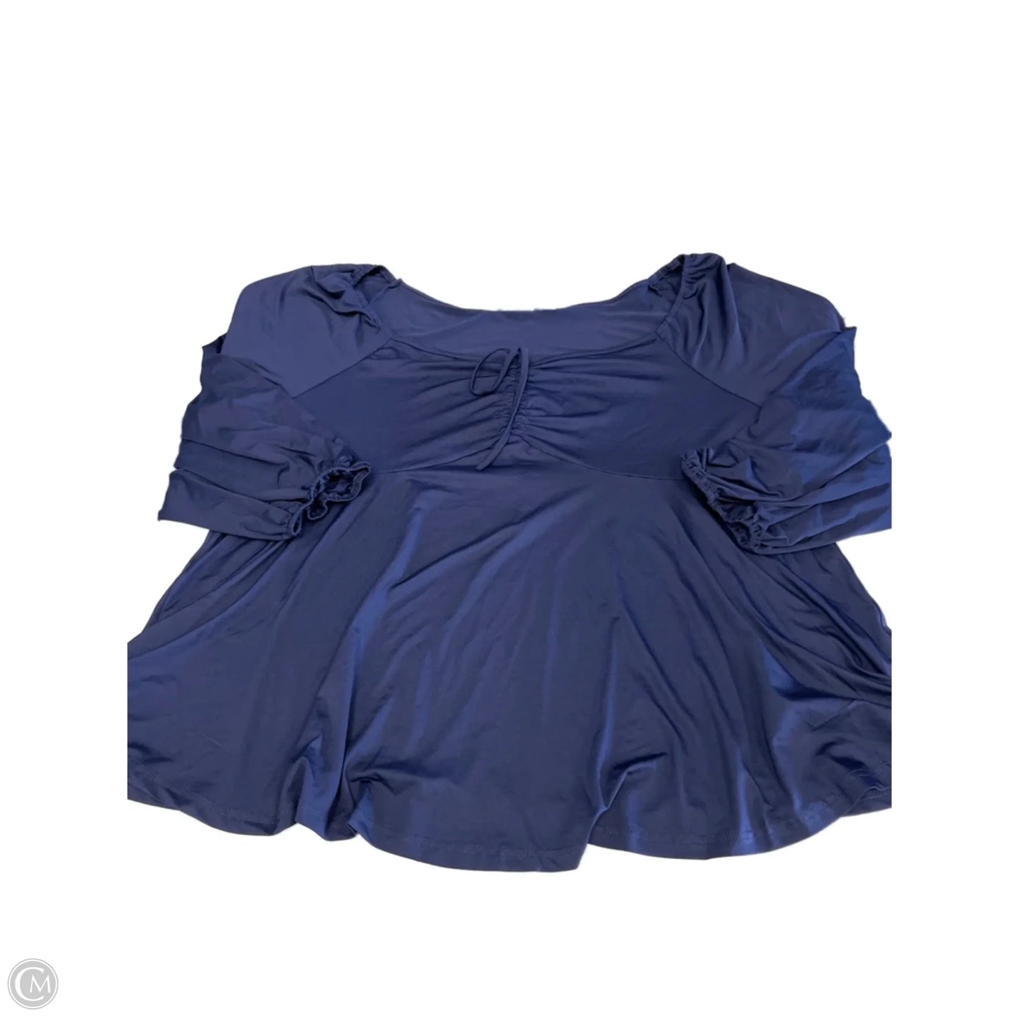 Top Long Sleeve Basic By Clothes Mentor In Navy, Size: 4x