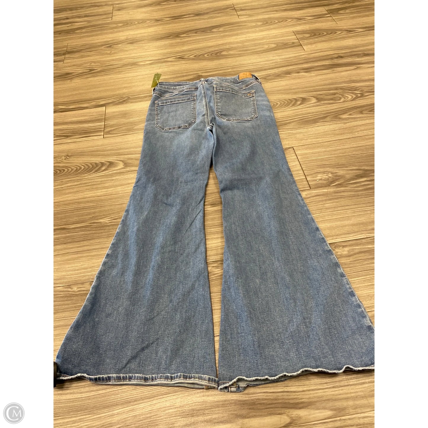Jeans Flared By American Eagle In Blue Denim, Size: 16