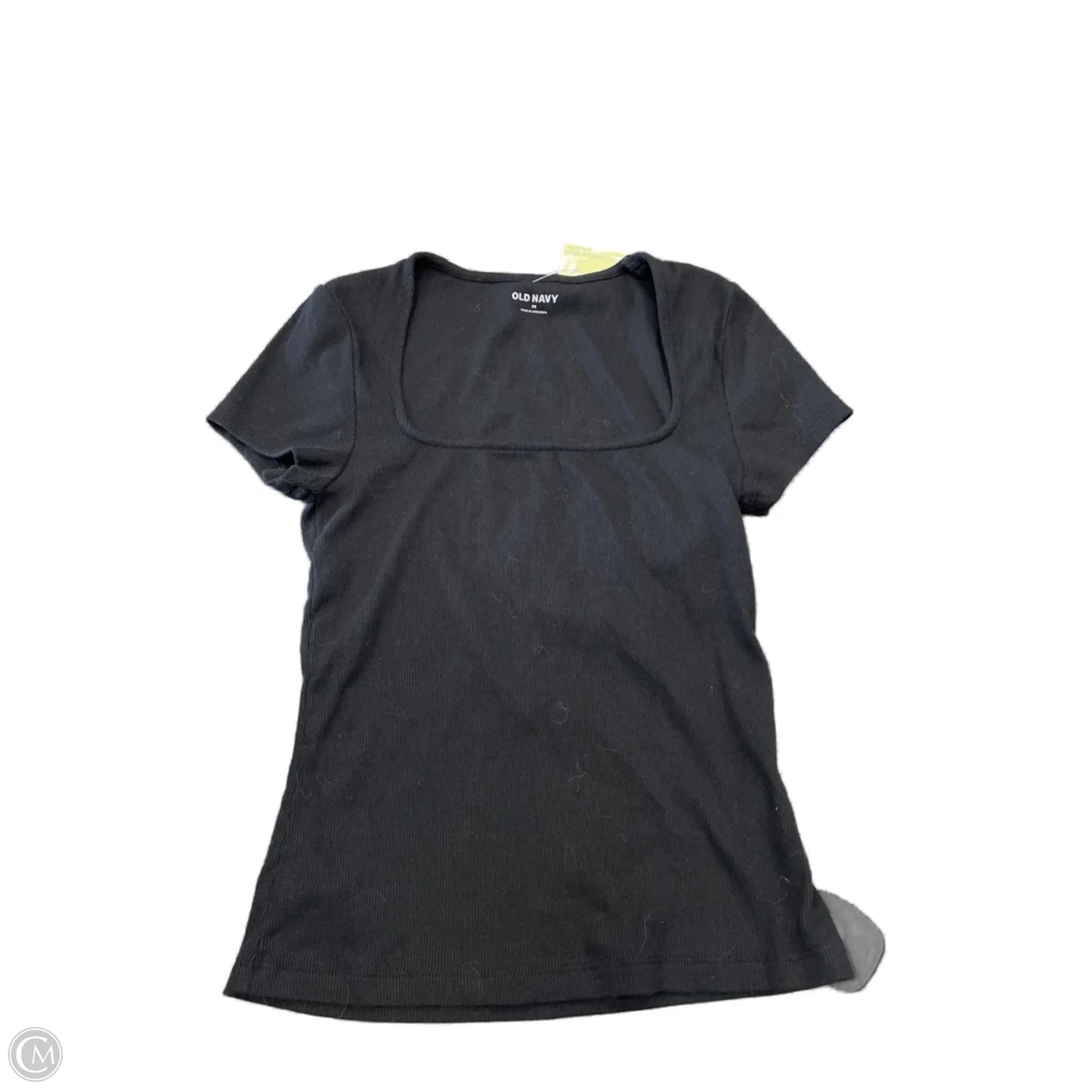 Top Short Sleeve Basic By Old Navy In Black, Size: Xs