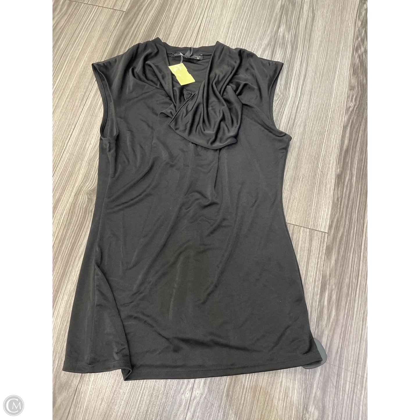 Top Short Sleeve By White House Black Market In Black, Size: Xs