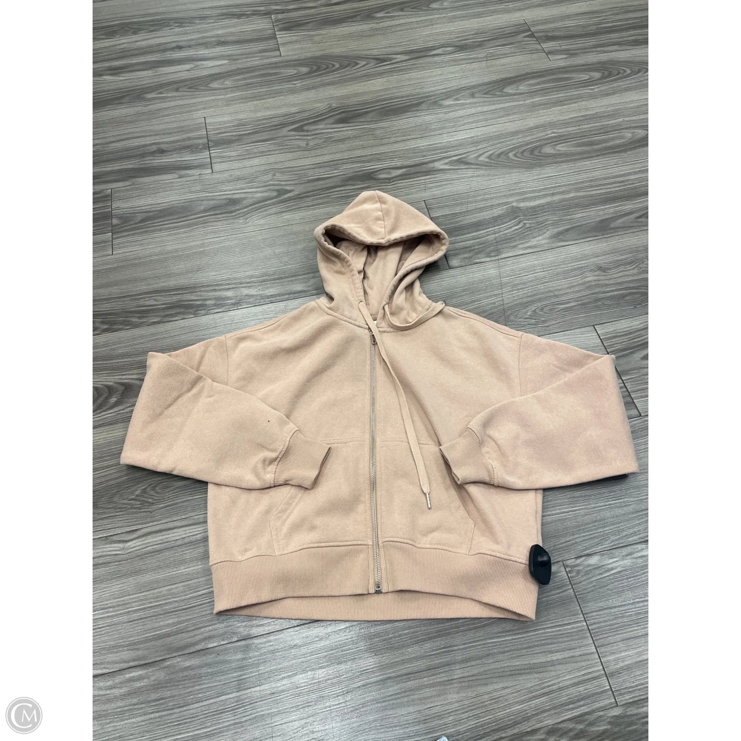 Sweatshirt Hoodie By Ultra Flirt In Tan, Size: S