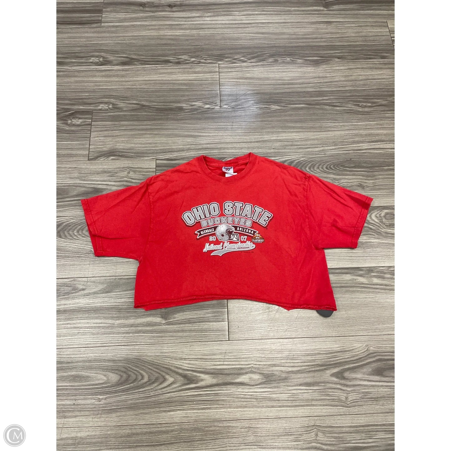 Top Short Sleeve By Jerzees In Red, Size: L