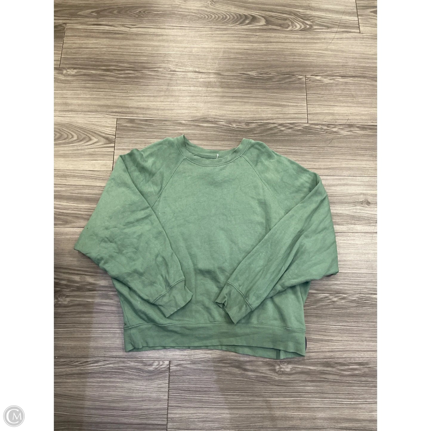 Sweatshirt Crewneck By Old Navy In Green, Size: L