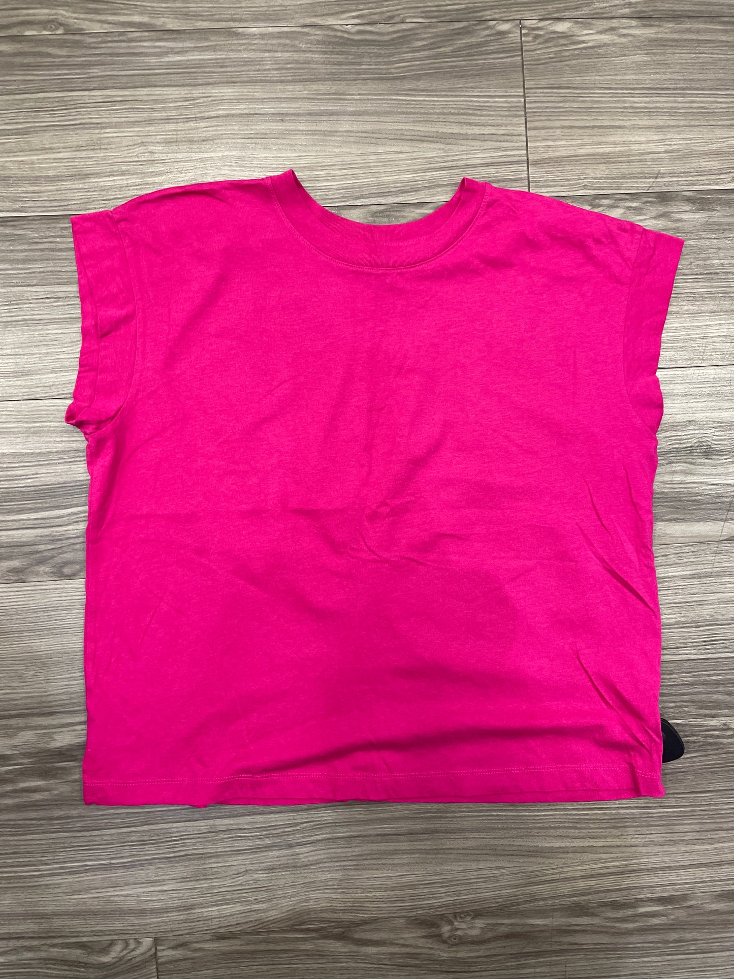 Top Short Sleeve By A New Day In Pink, Size: L