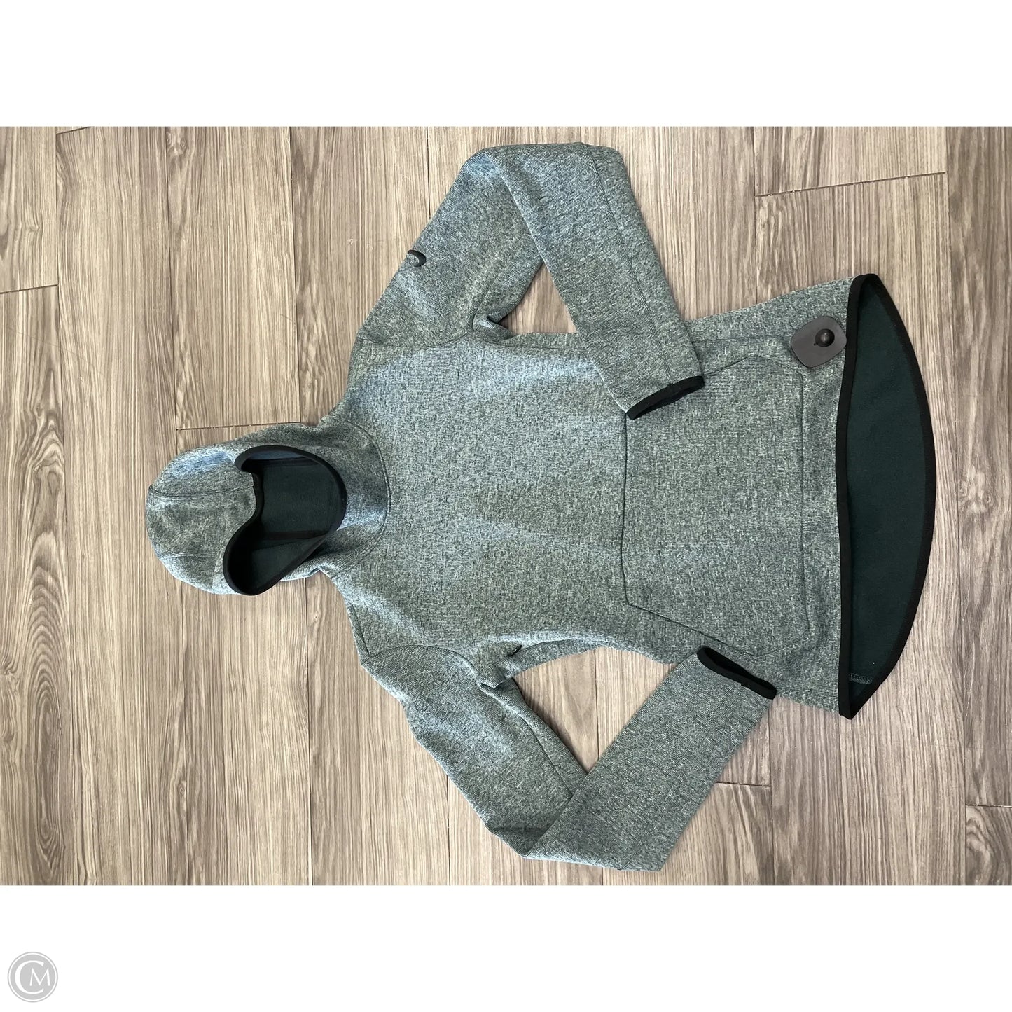 Athletic Top Long Sleeve Hoodie By Nike In Teal, Size: Xs