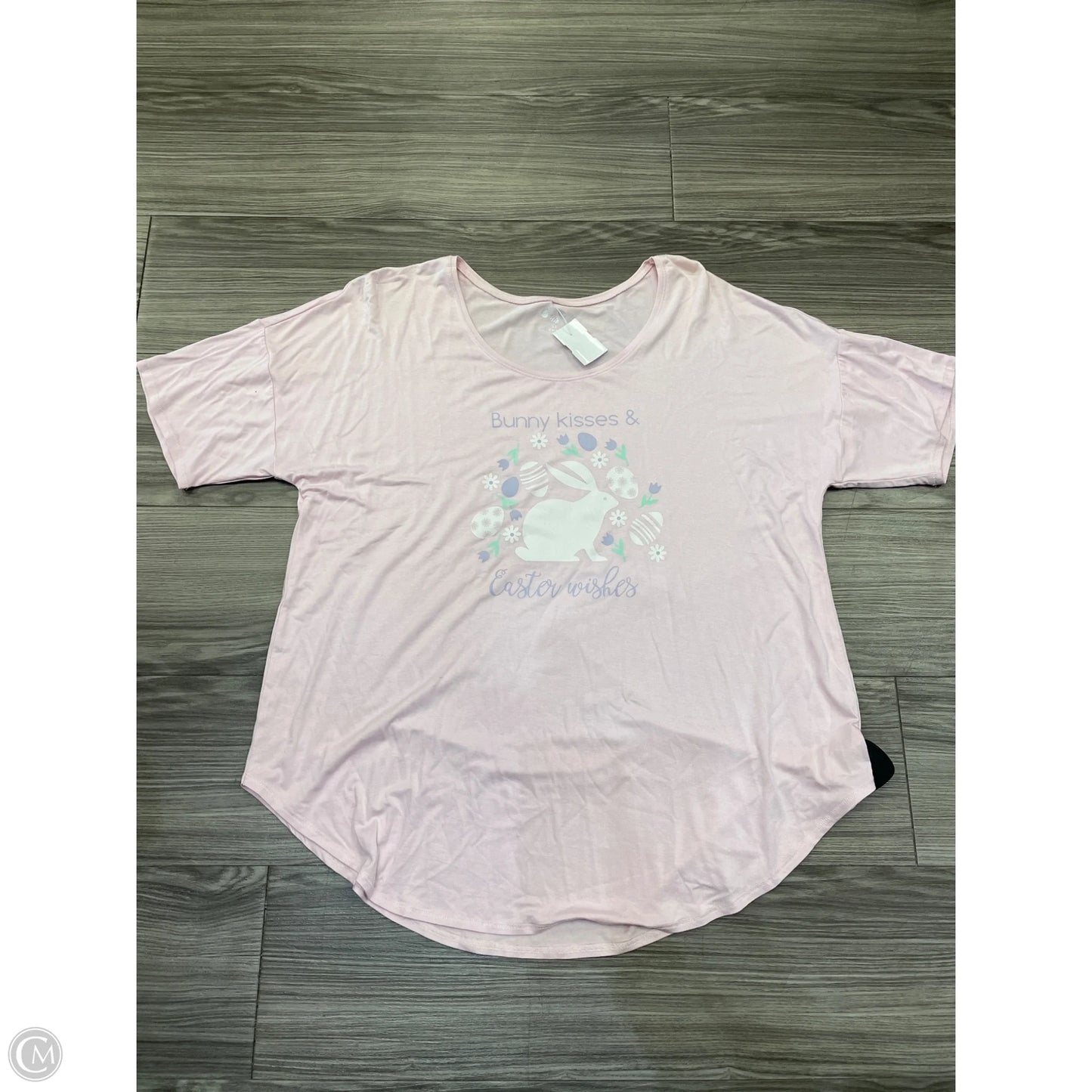 Top Short Sleeve By Clothes Mentor In Pink, Size: 1x