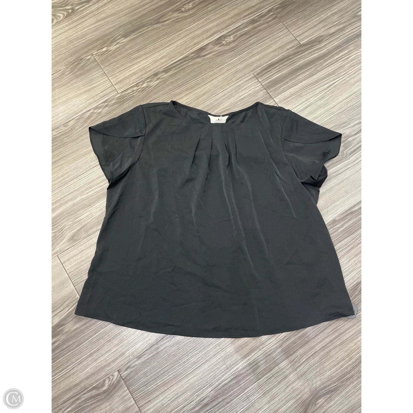 Top Short Sleeve By Agnes Orinda In Black, Size: 3x