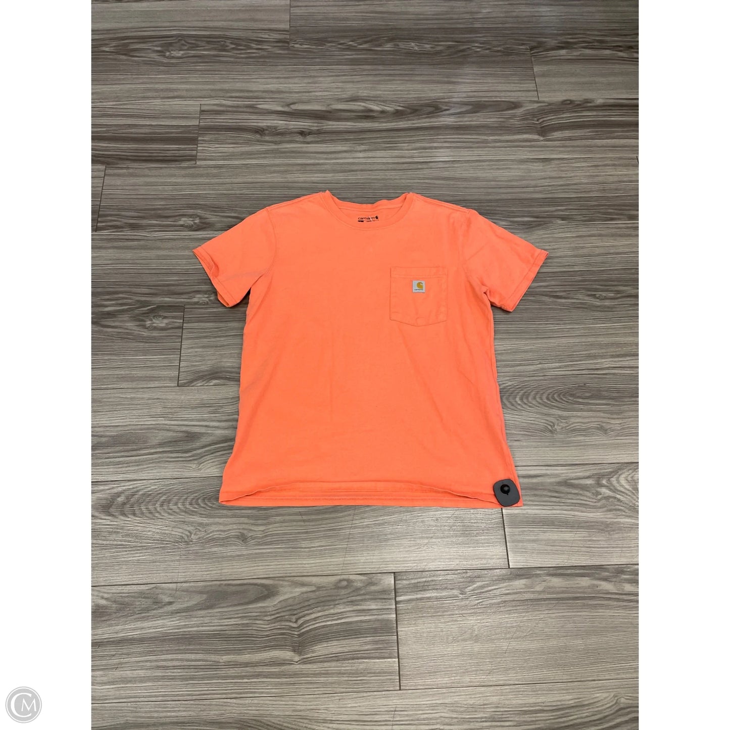 Top Short Sleeve By Carhartt In Pink, Size: L