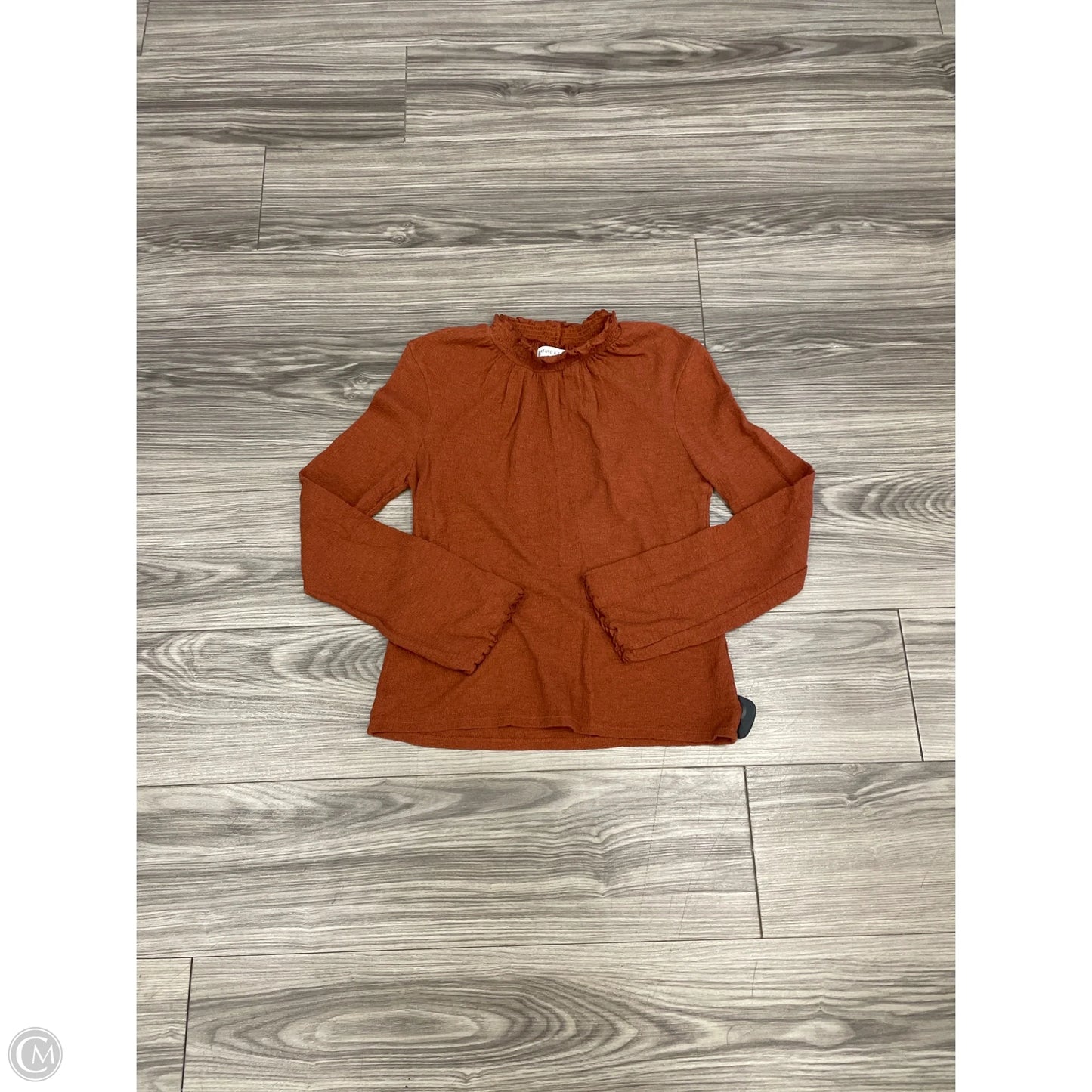 Top Long Sleeve By Madewell In Copper, Size: Xs