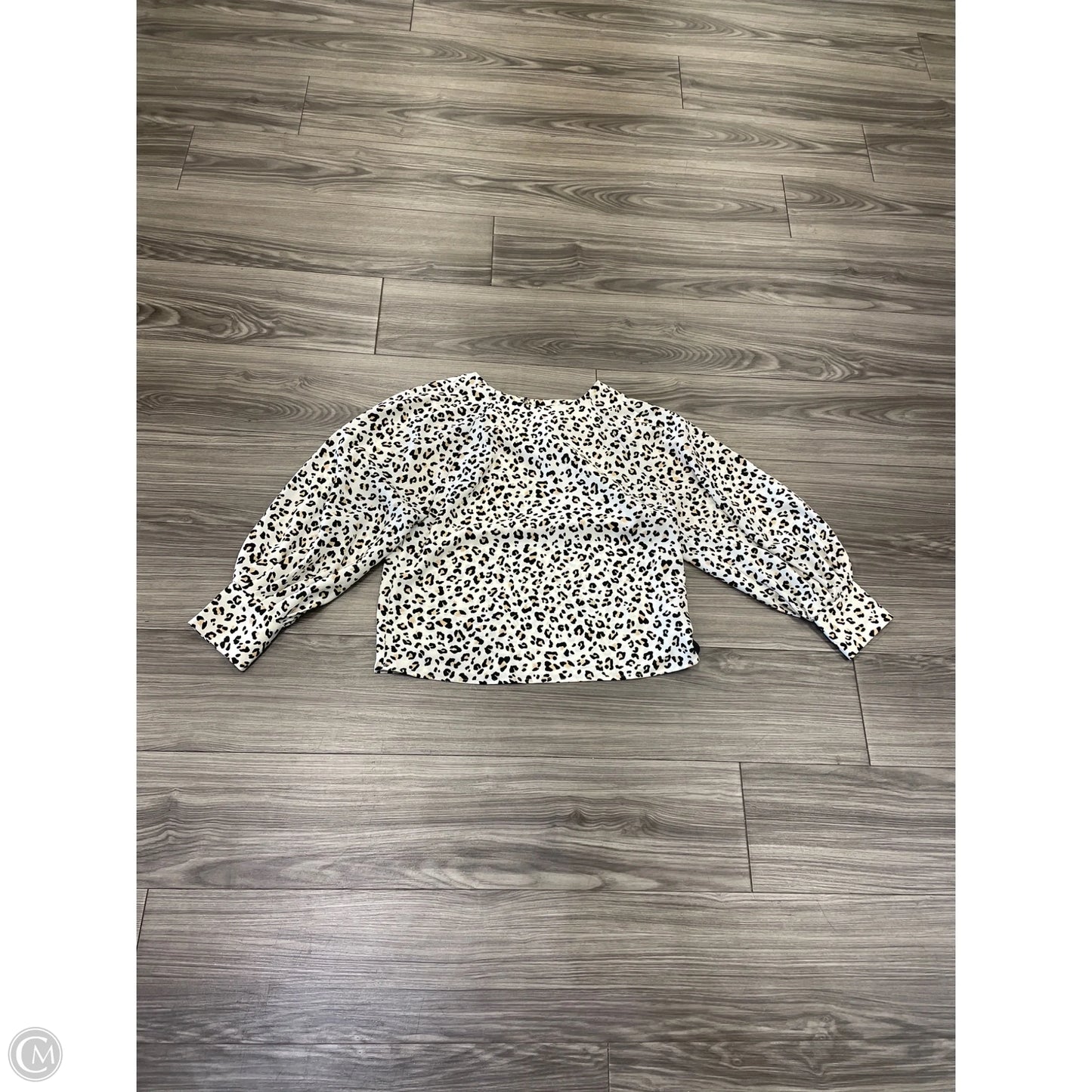 Top Long Sleeve By Nine West In Animal Print, Size: S