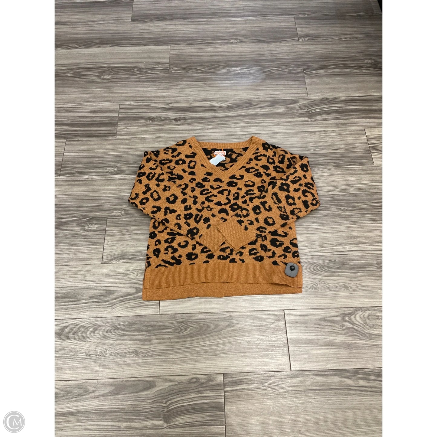 Sweater By Knox Rose In Animal Print, Size: M