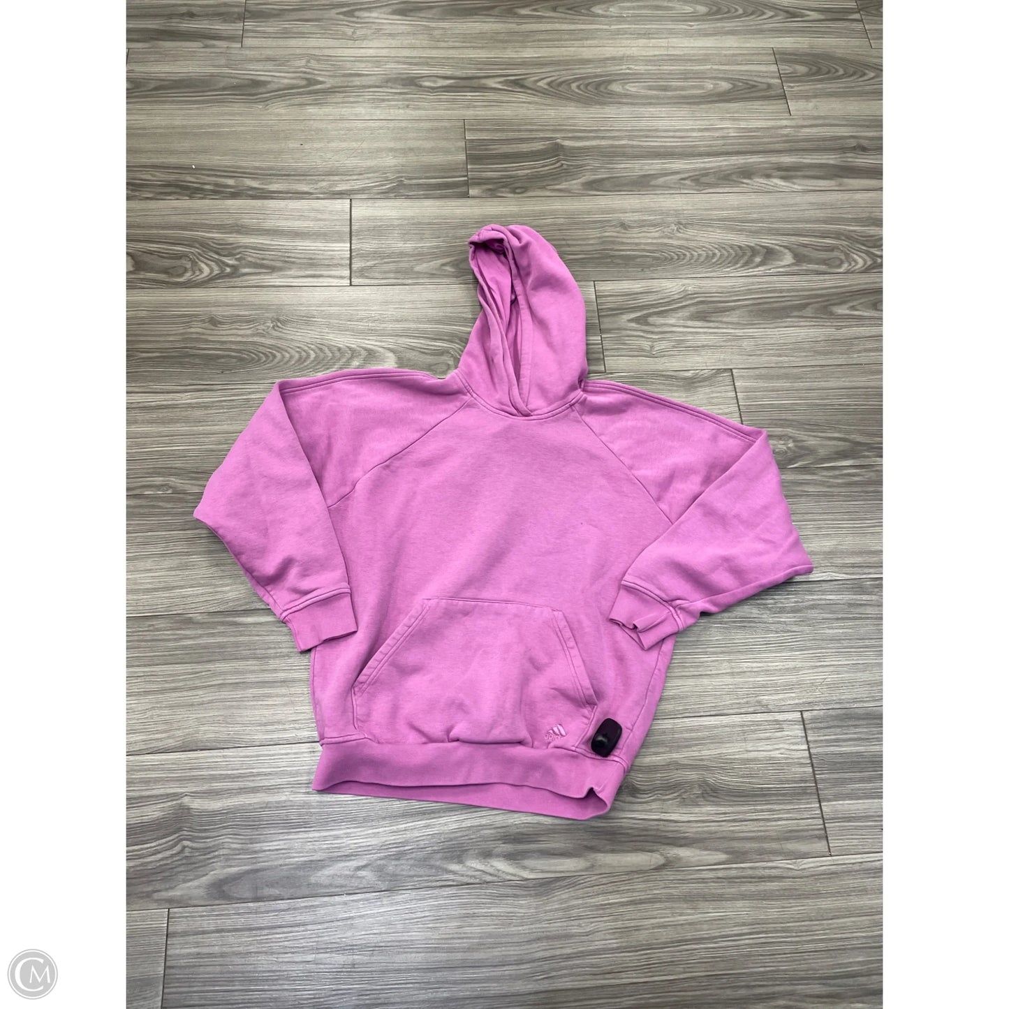 Athletic Sweatshirt Collar By Adidas In Pink, Size: S