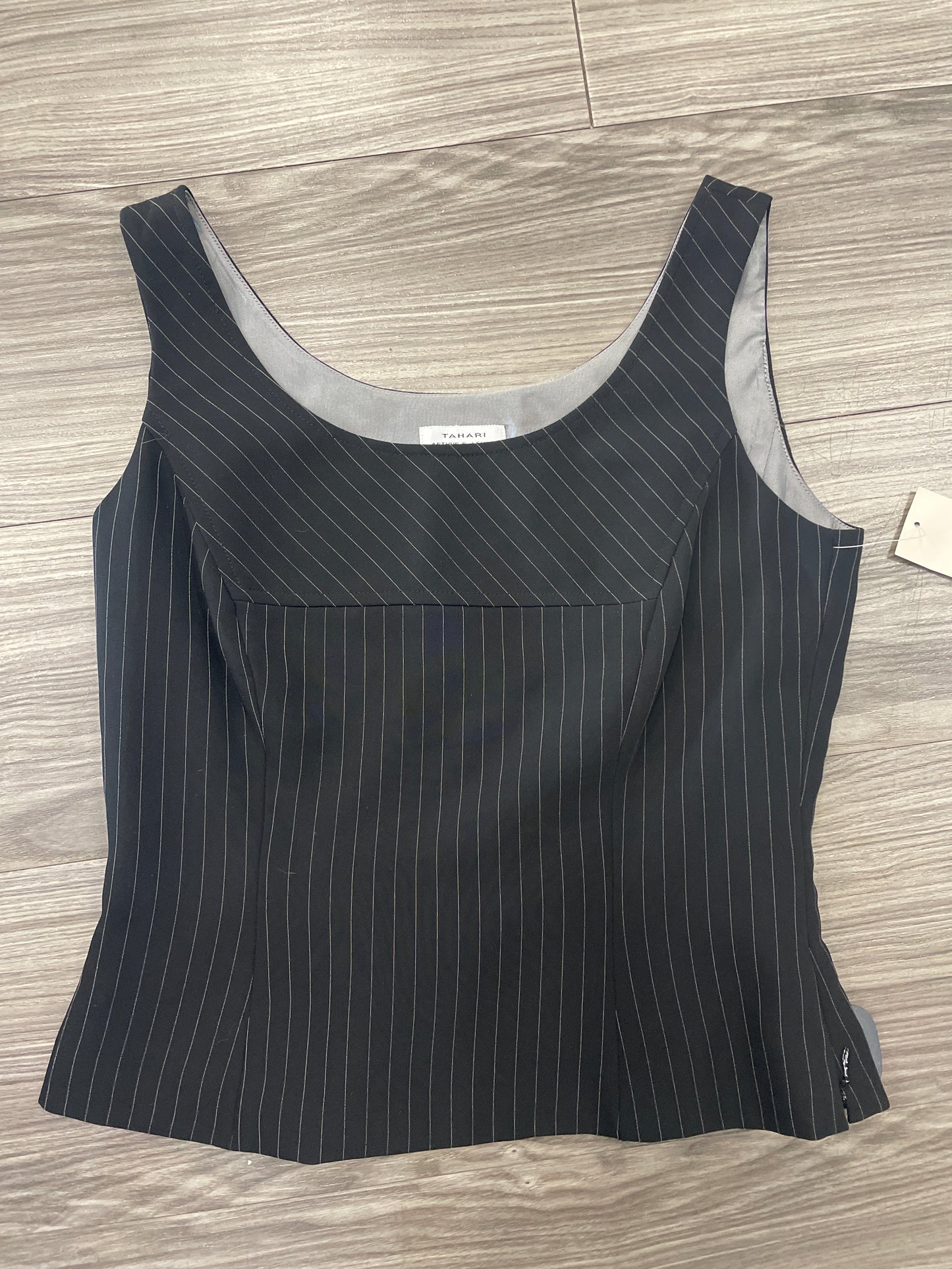 Black Tank Top Tahari By Arthur Levine, Size 4