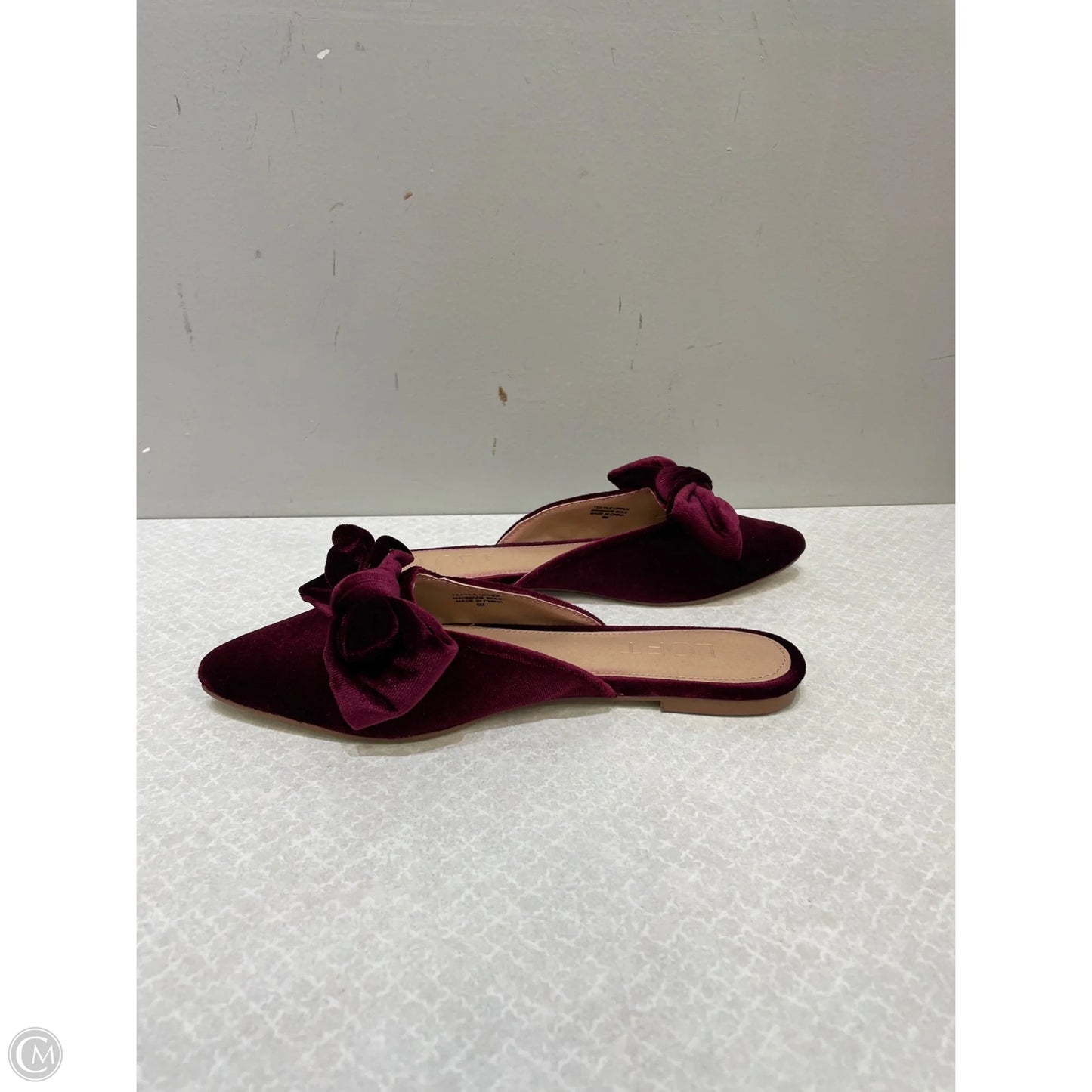 Shoes Flats By Loft In Maroon, Size: 5