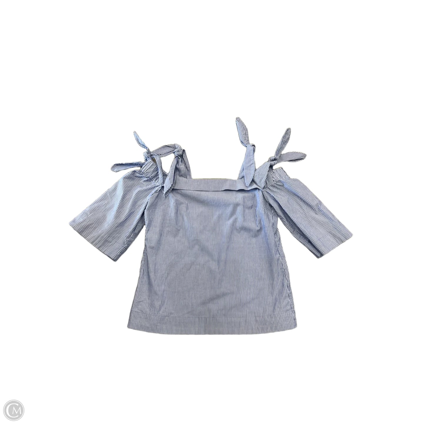 Top Short Sleeve By Banana Republic In Striped Pattern, Size: Xs