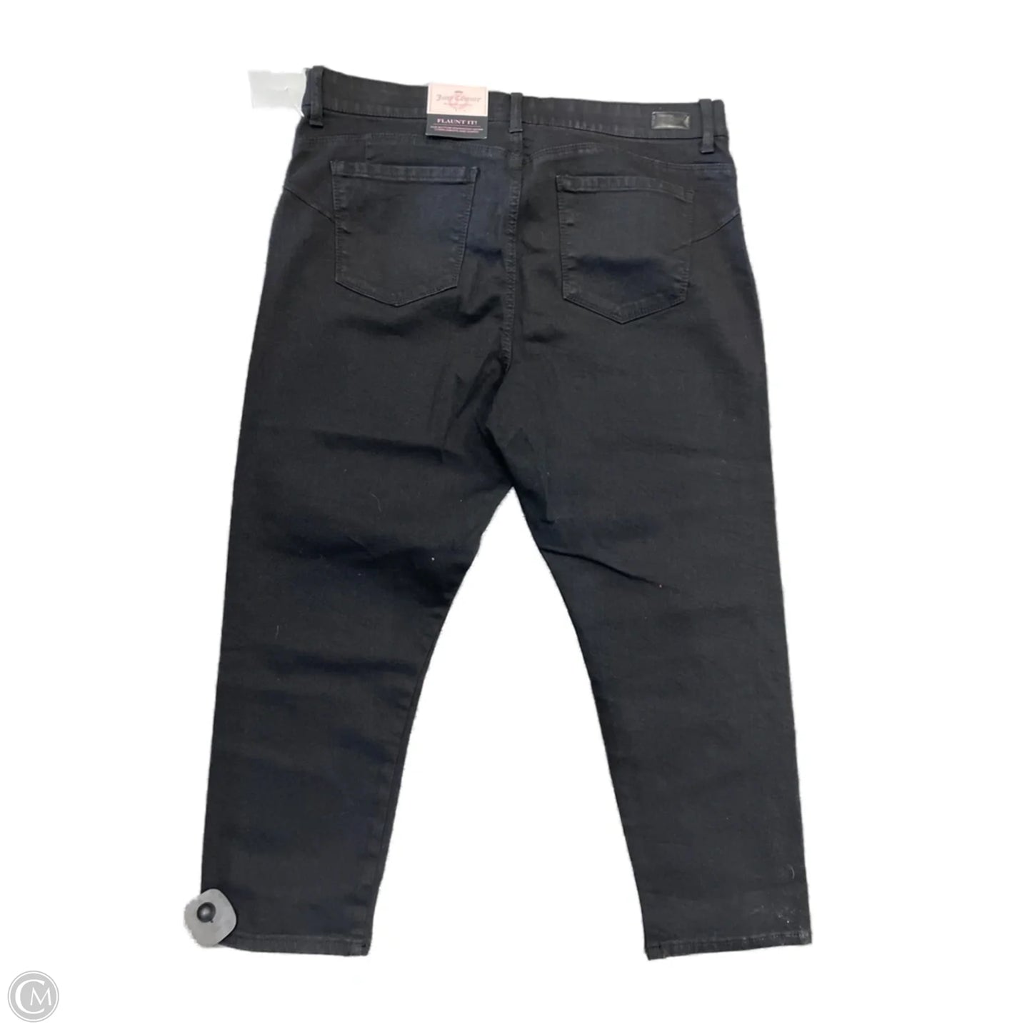 Jeans Cropped By Juicy Couture In Black, Size: 16