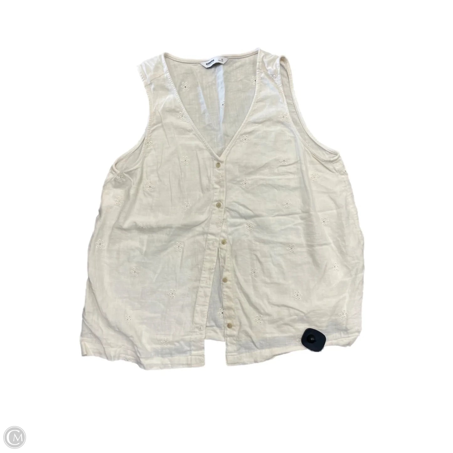 Tank Top By Sonoma In Cream, Size: Xl