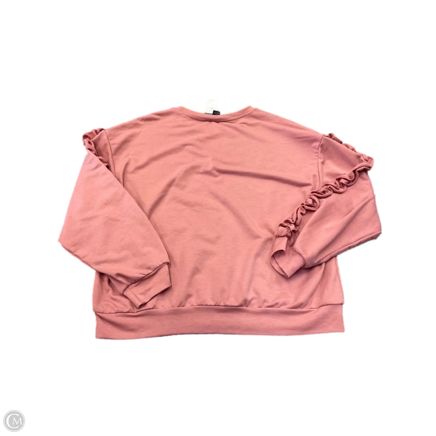 Top Long Sleeve By Shein In Pink, Size: L