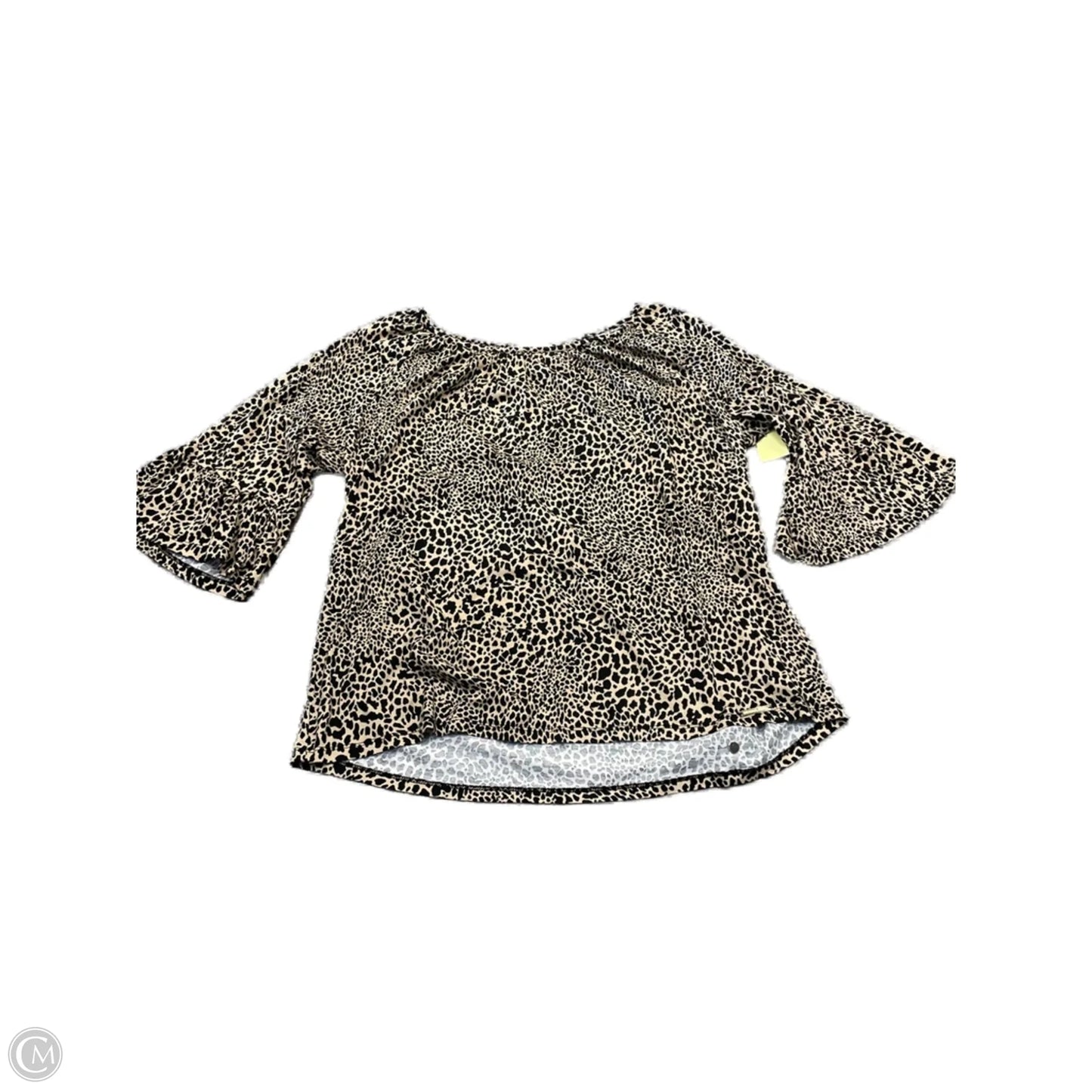 Top Short Sleeve By Michael By Michael Kors In Animal Print, Size: 1x