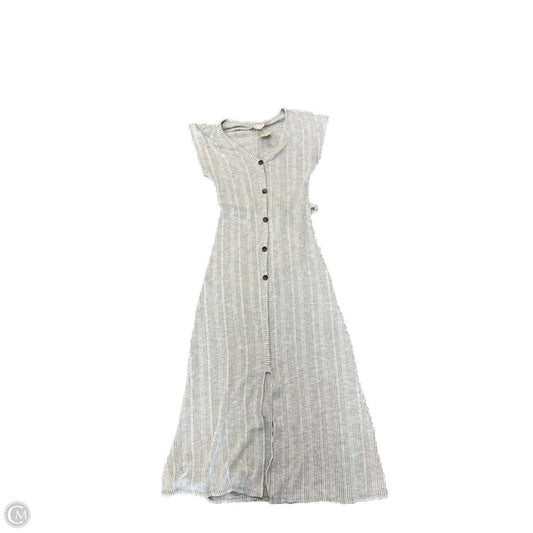 Dress Casual Midi By Caution To The Wind In Grey, Size: Xs