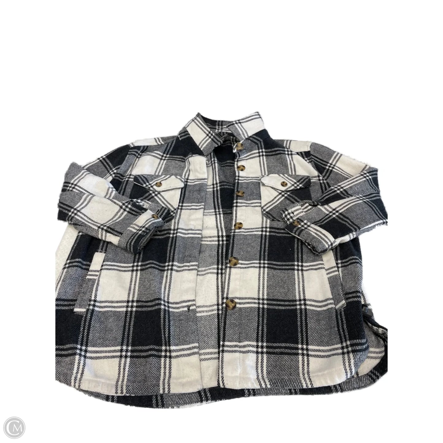 Jacket Shirt By Cmc In Plaid Pattern, Size: Xxl