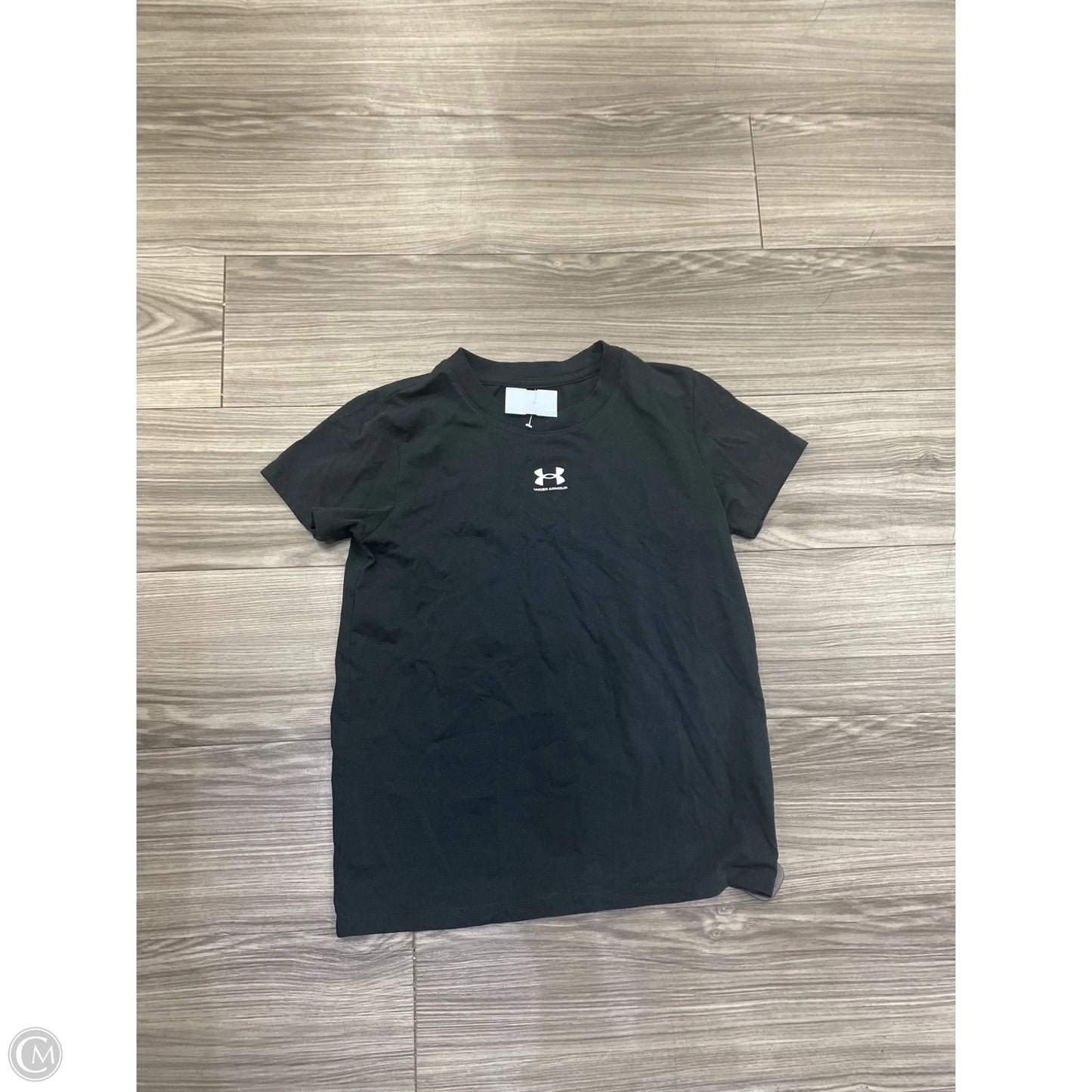 Top Short Sleeve By Under Armour In Black, Size: Xs