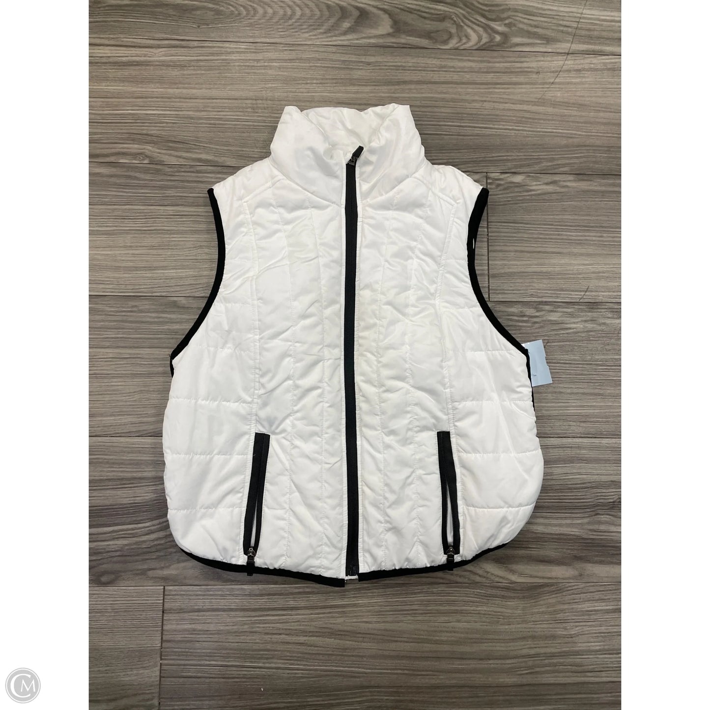 Vest Puffer & Quilted By Cmc In White, Size: S
