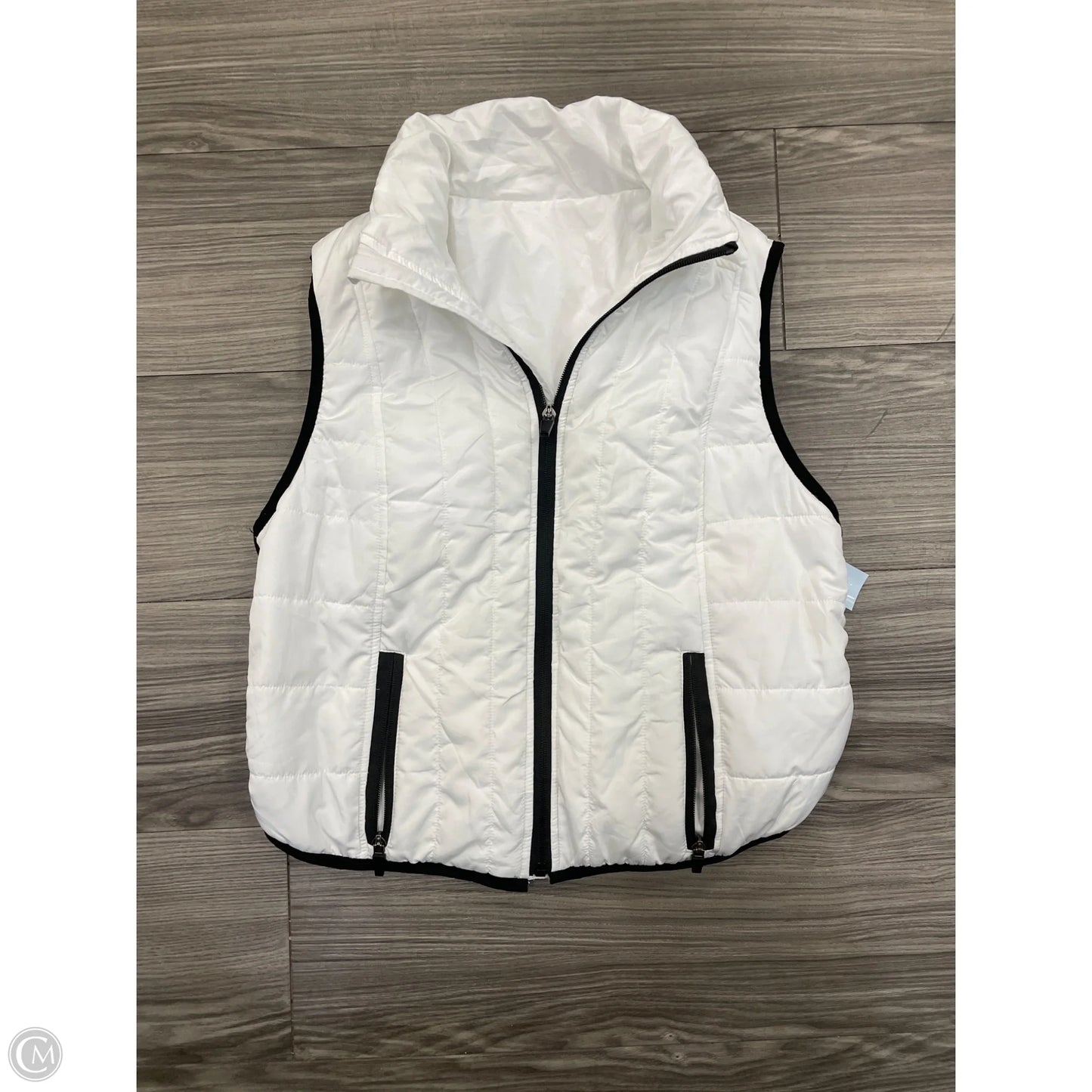Vest Puffer & Quilted By Cmc In White, Size: S