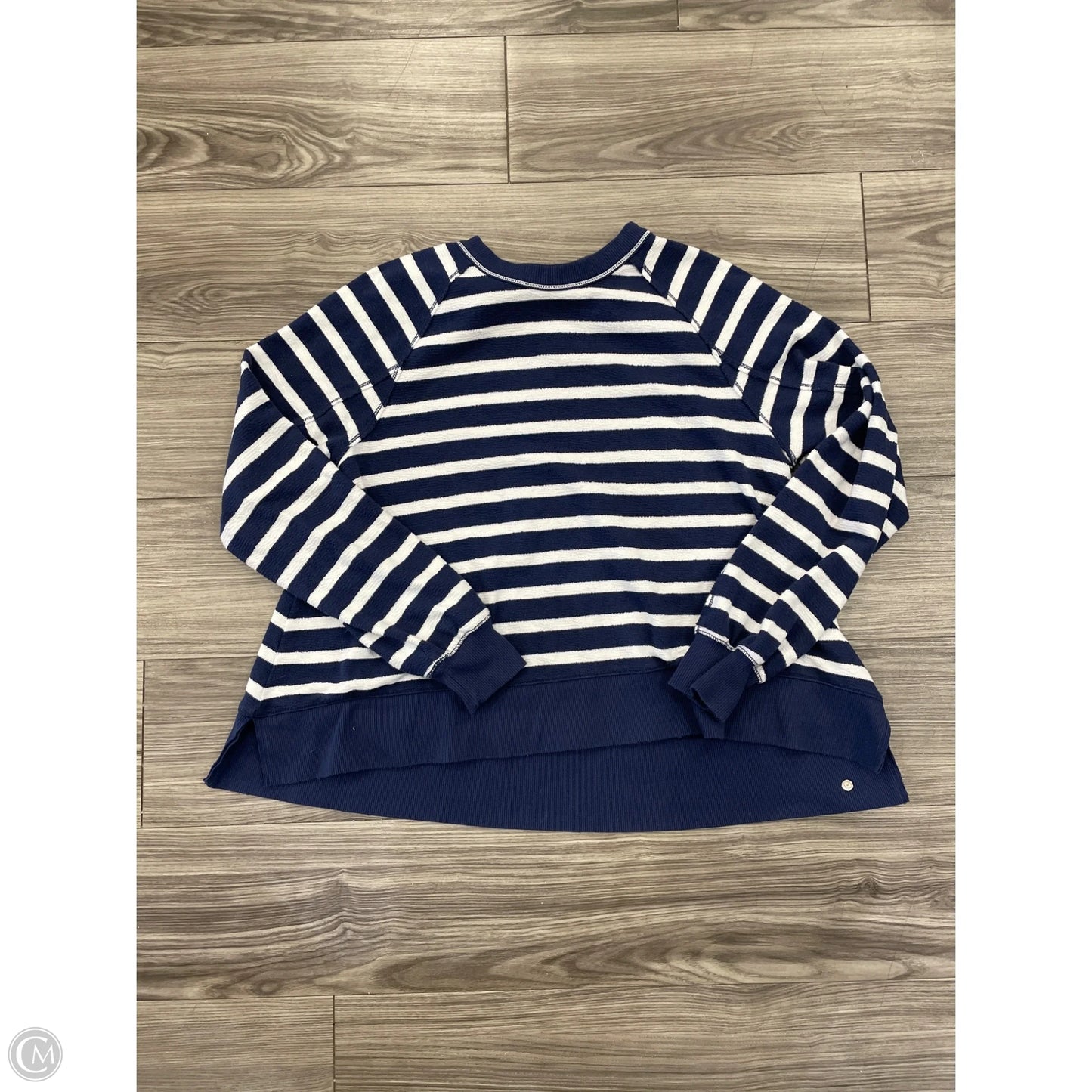 Top Long Sleeve By Aerie In Striped Pattern, Size: Xs