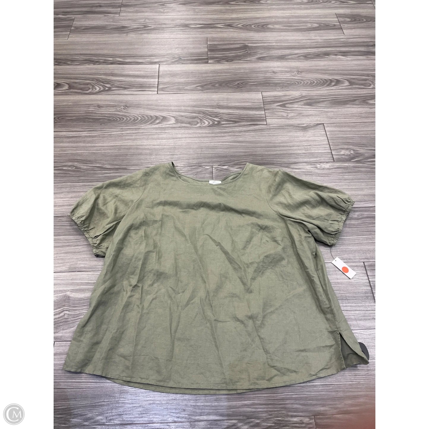 Top Short Sleeve By Talbots In Green, Size: 2x