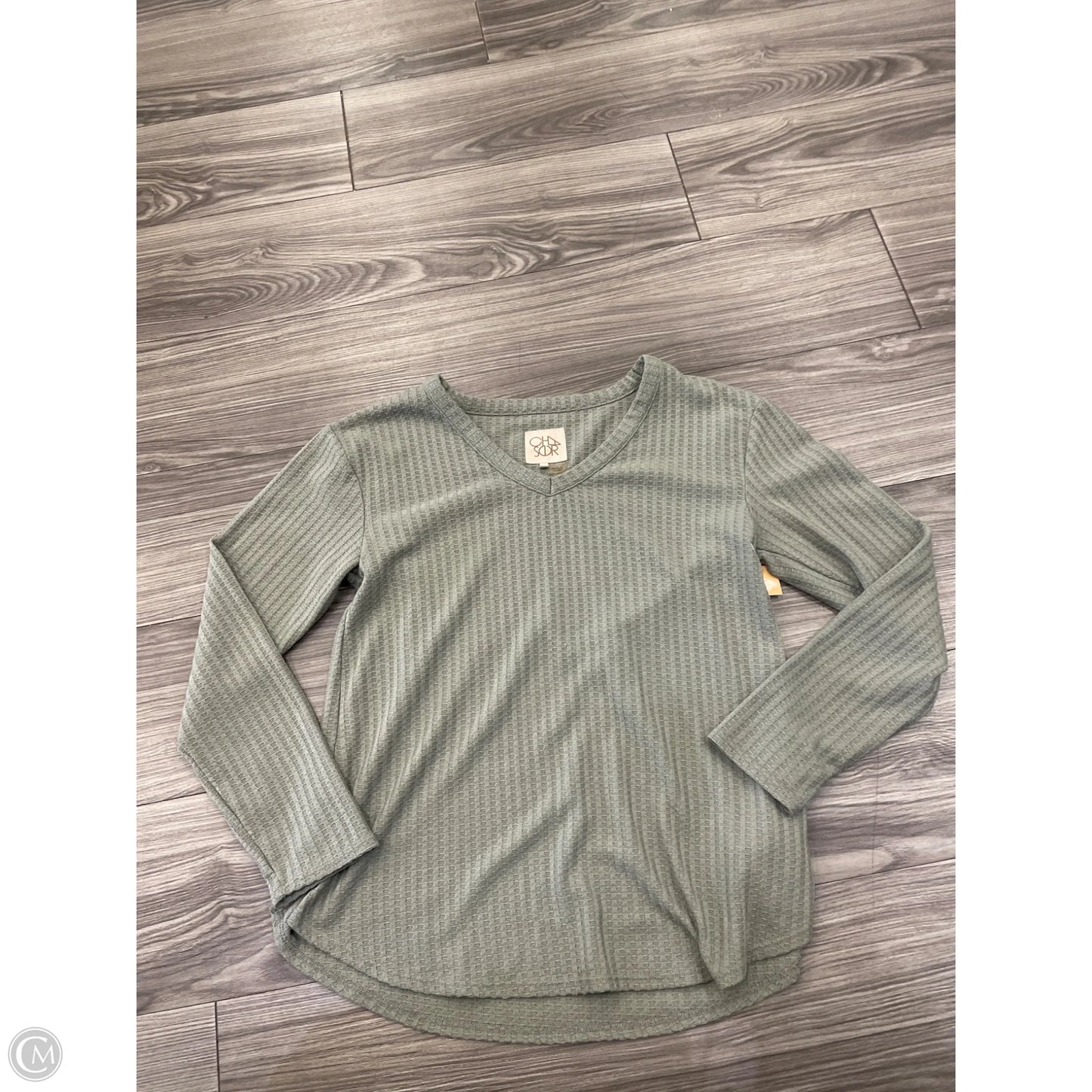 Top Long Sleeve By Chaser In Green, Size: M