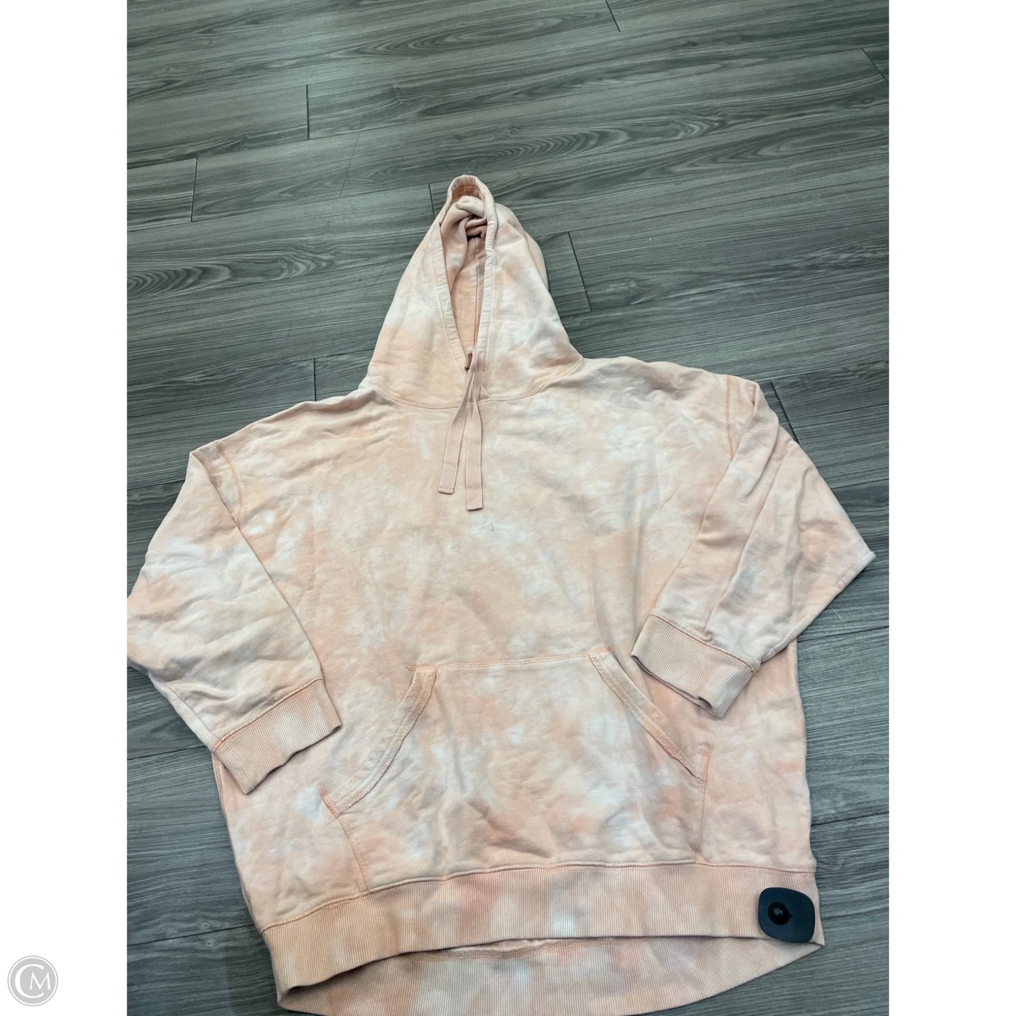 Sweatshirt Hoodie By Free People In Orange, Size: L